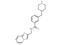 N-(imidazo[1,2-a]pyridin-2-ylmethyl)-3-(4-piperidinylmethyl)benzamide