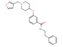 3-{[1-(3-furylmethyl)-4-piperidinyl]oxy}-N-(2-phenylethyl)benzamide