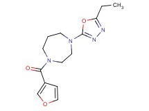 1-(5-ethyl-1,3,4-oxadiazol-2-yl)-4-(3-furoyl)-1,4-diazepane