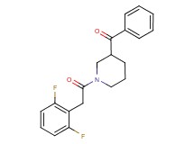 {1-[(2,6-difluorophenyl)acetyl]-3-piperidinyl}(phenyl)methanone