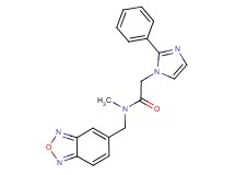 N-(2,1,3-benzoxadiazol-5-ylmethyl)-N-methyl-2-(2-phenyl-1H-imidazol-1-yl)acetamide