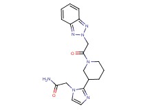 2-{2-[1-(2H-1,2,3-benzotriazol-2-ylacetyl)piperidin-3-yl]-1H-imidazol-1-yl}acetamide
