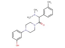 3-{4-[(dimethylamino)(3-methylphenyl)acetyl]-1-piperazinyl}phenol