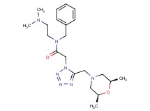 N-benzyl-N-[2-(dimethylamino)ethyl]-2-(5-{[(2R*,6S*)-2,6-dimethyl-4-morpholinyl]methyl}-1H-tetrazol-1-yl)acetamide
