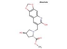 methyl (2S,4R)-4-hydroxy-1-[(6-hydroxy[1,3]dioxolo[4,5-g]quinolin-7-yl)methyl]-2-pyrrolidinecarboxylate