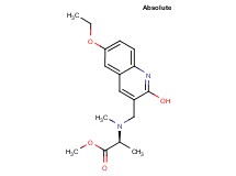 methyl (2S)-2-[[(6-ethoxy-2-hydroxy-3-quinolinyl)methyl](methyl)amino]propanoate