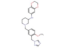 N-(2,3-dihydro-1,4-benzodioxin-6-yl)-1-[4-methoxy-3-(1H-1,2,4-triazol-1-ylmethyl)benzyl]-3-piperidinamine