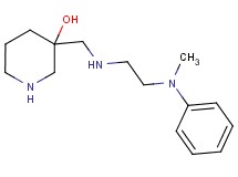 3-[({2-[methyl(phenyl)amino]ethyl}amino)methyl]-3-piperidinol dihydrochloride