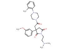 1-[2-(dimethylamino)ethyl]-3-(3-methoxyphenyl)-3-{2-[4-(2-methylphenyl)-1-piperazinyl]-2-oxoethyl}-2,5-pyrrolidinedione