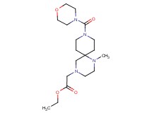 ethyl [1-methyl-9-(morpholin-4-ylcarbonyl)-1,4,9-triazaspiro[5.5]undec-4-yl]acetate
