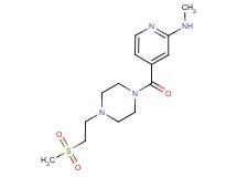 N-methyl-4-({4-[2-(methylsulfonyl)ethyl]piperazin-1-yl}carbonyl)pyridin-2-amine