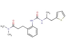 N,N-dimethyl-3-{2-[({[1-methyl-2-(2-thienyl)ethyl]amino}carbonyl)amino]phenyl}propanamide