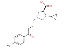 (3S*,4S*)-4-cyclopropyl-1-[4-(4-methylphenyl)-4-oxobutyl]pyrrolidine-3-carboxylic acid