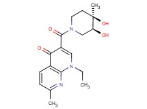3-{[(3S*,4R*)-3,4-dihydroxy-4-methylpiperidin-1-yl]carbonyl}-1-ethyl-7-methyl-1,8-naphthyridin-4(1H)-one