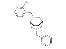 3-{[(1S*,5R*)-3-(pyridin-2-ylmethyl)-3,6-diazabicyclo[3.2.2]non-6-yl]methyl}pyridin-2-amine
