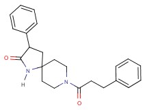 3-phenyl-8-(3-phenylpropanoyl)-1,8-diazaspiro[4.5]decan-2-one