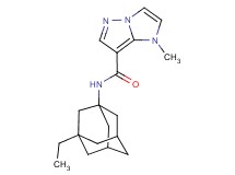 N-(3-ethyl-1-adamantyl)-1-methyl-1H-imidazo[1,2-b]pyrazole-7-carboxamide