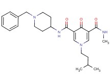 N-(1-benzyl-4-piperidinyl)-N'-methyl-1-(3-methylbutyl)-4-oxo-1,4-dihydro-3,5-pyridinedicarboxamide