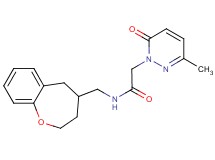 2-(3-methyl-6-oxopyridazin-1(6H)-yl)-N-(2,3,4,5-tetrahydro-1-benzoxepin-4-ylmethyl)acetamide