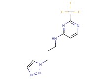 N-[3-(1H-1,2,3-triazol-1-yl)propyl]-2-(trifluoromethyl)pyrimidin-4-amine