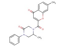 5-methyl-4-[(7-methyl-4-oxo-4H-chromen-2-yl)carbonyl]-1-phenyl-2-piperazinone