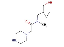 N-{[1-(hydroxymethyl)cyclopropyl]methyl}-N-methyl-2-piperazin-1-ylacetamide