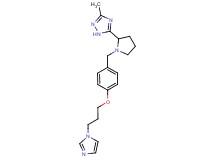 5-(1-{4-[3-(1H-imidazol-1-yl)propoxy]benzyl}pyrrolidin-2-yl)-3-methyl-1H-1,2,4-triazole
