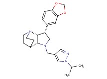 (3R*,3aR*,7aR*)-3-(1,3-benzodioxol-5-yl)-1-[(1-isopropyl-1H-pyrazol-4-yl)methyl]octahydro-4,7-ethanopyrrolo[3,2-b]pyridine