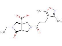 (3aS*,6aS*)-5-[3-(3,5-dimethylisoxazol-4-yl)propanoyl]-2-ethyl-1-oxohexahydropyrrolo[3,4-c]pyrrole-3a(1H)-carboxylic acid