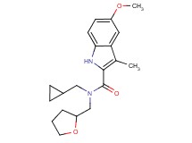N-(cyclopropylmethyl)-5-methoxy-3-methyl-N-(tetrahydrofuran-2-ylmethyl)-1H-indole-2-carboxamide