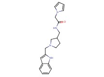 N-{[1-(1H-indol-2-ylmethyl)pyrrolidin-3-yl]methyl}-2-(1H-pyrrol-1-yl)acetamide