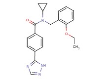 N-cyclopropyl-N-(2-ethoxybenzyl)-4-(1H-1,2,4-triazol-5-yl)benzamide