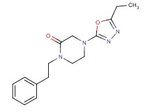 4-(5-ethyl-1,3,4-oxadiazol-2-yl)-1-(2-phenylethyl)piperazin-2-one