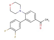 1-(3',4'-difluoro-6-morpholin-4-ylbiphenyl-3-yl)ethanone