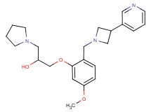 1-{5-methoxy-2-[(3-pyridin-3-ylazetidin-1-yl)methyl]phenoxy}-3-pyrrolidin-1-ylpropan-2-ol
