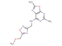 N-{[5-(methoxymethyl)-1,2,4-oxadiazol-3-yl]methyl}-2,5-dimethyl[1,3]oxazolo[5,4-d]pyrimidin-7-amine
