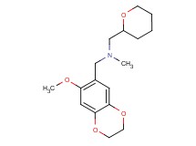 1-(7-methoxy-2,3-dihydro-1,4-benzodioxin-6-yl)-N-methyl-N-(tetrahydro-2H-pyran-2-ylmethyl)methanamine