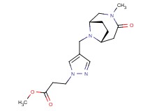 methyl 3-(4-{[(1S*,6R*)-3-methyl-4-oxo-3,9-diazabicyclo[4.2.1]non-9-yl]methyl}-1H-pyrazol-1-yl)propanoate