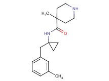 4-methyl-N-[1-(3-methylbenzyl)cyclopropyl]-4-piperidinecarboxamide hydrochloride
