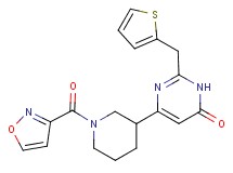 6-[1-(isoxazol-3-ylcarbonyl)piperidin-3-yl]-2-(2-thienylmethyl)pyrimidin-4(3H)-one