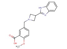 5-{[3-(1H-benzimidazol-2-yl)azetidin-1-yl]methyl}-2-methoxybenzoic acid