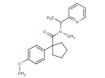1-(4-methoxyphenyl)-N-methyl-N-(1-pyridin-2-ylethyl)cyclopentanecarboxamide