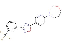 4-(5-{3-[3-(trifluoromethyl)phenyl]-1,2,4-oxadiazol-5-yl}pyridin-2-yl)-1,4-oxazepane