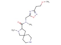 N-{[3-(2-methoxyethyl)-1,2,4-oxadiazol-5-yl]methyl}-N,2-dimethyl-2,8-diazaspiro[4.5]decane-3-carboxamide dihydrochloride
