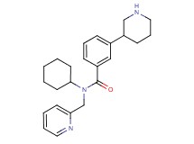 N-cyclohexyl-3-piperidin-3-yl-N-(pyridin-2-ylmethyl)benzamide