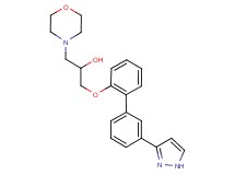 1-(4-morpholinyl)-3-{[3'-(1H-pyrazol-3-yl)-2-biphenylyl]oxy}-2-propanol