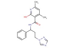2-hydroxy-4,6-dimethyl-N-[1-phenyl-3-(1H-1,2,4-triazol-1-yl)propyl]nicotinamide
