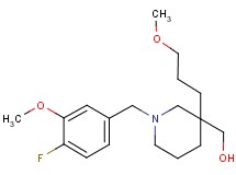 [1-(4-fluoro-3-methoxybenzyl)-3-(3-methoxypropyl)-3-piperidinyl]methanol