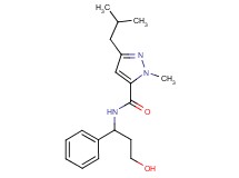 N-(3-hydroxy-1-phenylpropyl)-3-isobutyl-1-methyl-1H-pyrazole-5-carboxamide