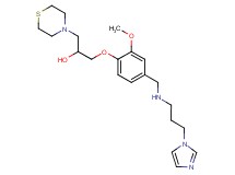 1-[4-({[3-(1H-imidazol-1-yl)propyl]amino}methyl)-2-methoxyphenoxy]-3-(4-thiomorpholinyl)-2-propanol